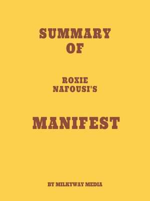 cover image of Summary of Roxie Nafousi's Manifest